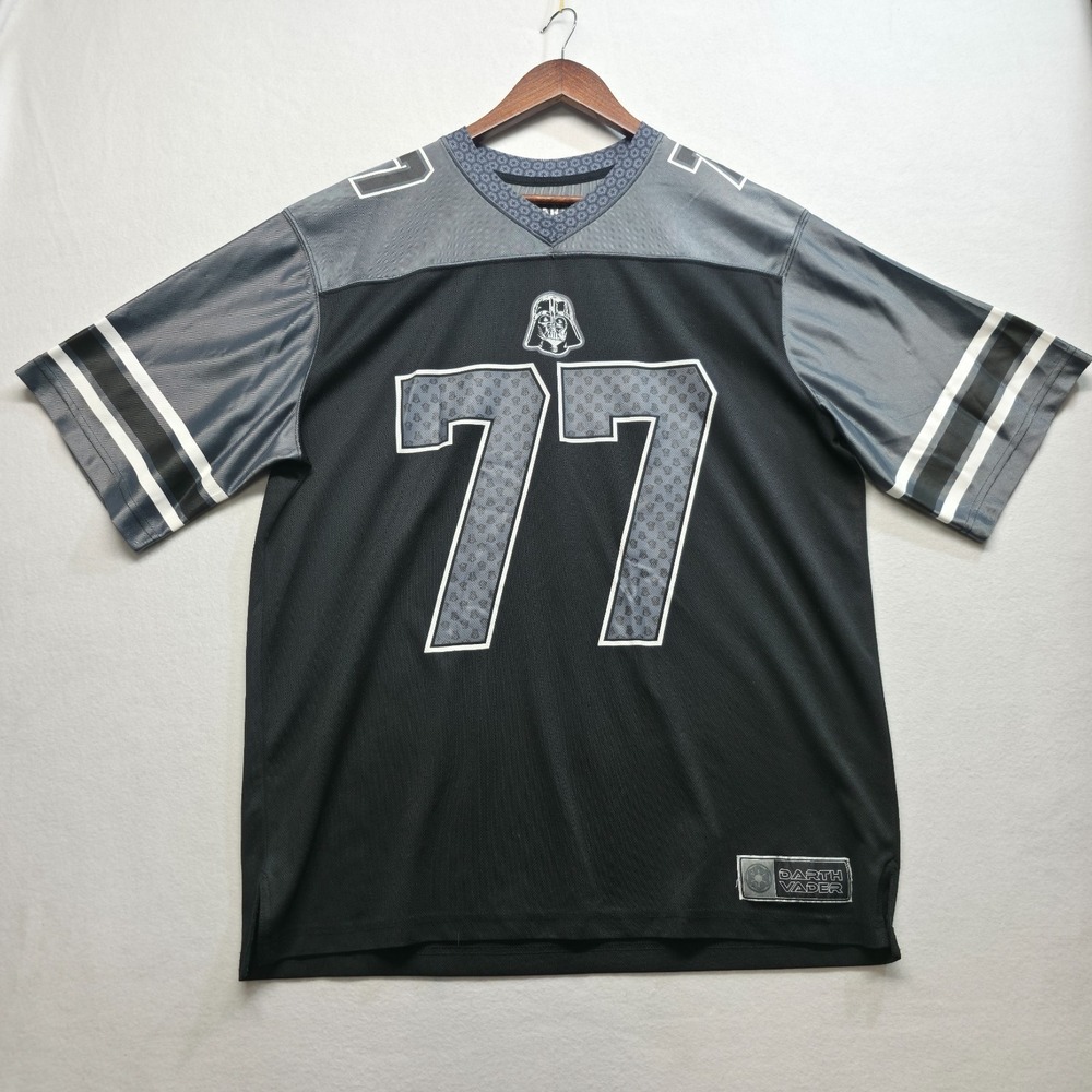 Star Wars Darth Vader Men's Number 77 Short Sleeve Jersey Size XL